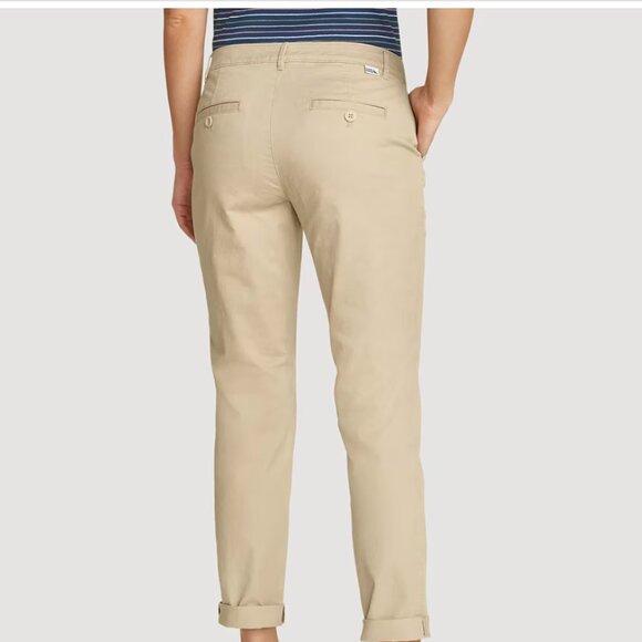 Eddie Bauer Women's Stretch Legend Wash Pants - Boyfriend Size 10 - Picture 2 of 3